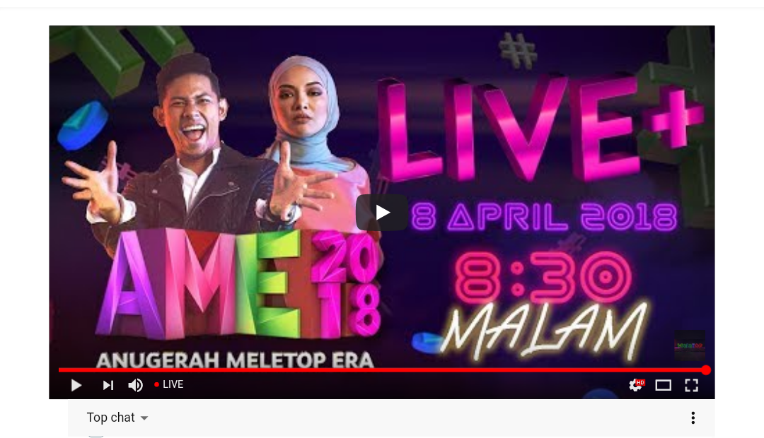 Tonton Live Siaran Langsung Anugerah Meletop Era 2018 ...